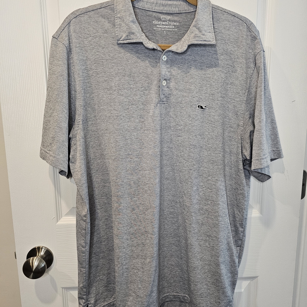 Vineyard Vines Men's Gray Polo Shirt